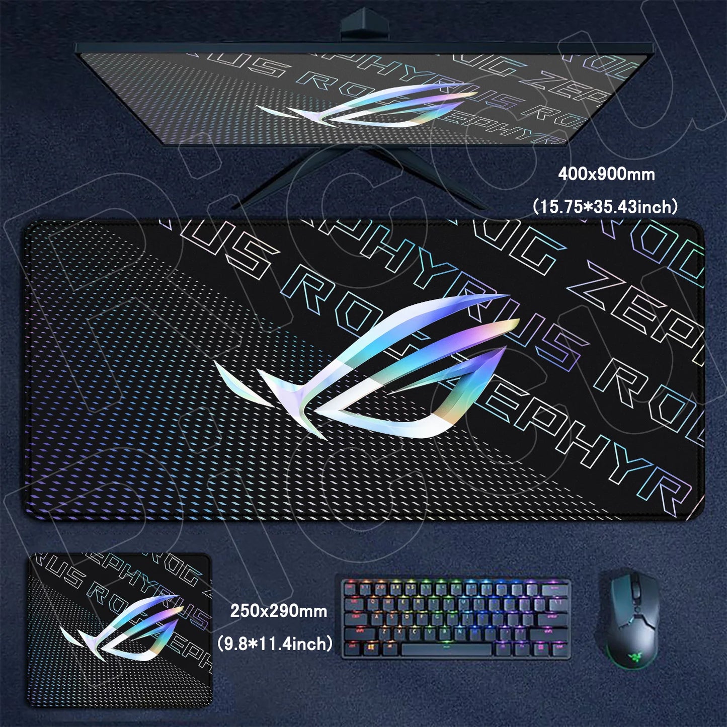Riccu XXL Anime Gaming Mouse Pad — HD Print, Stitched Edges, Multiple Sizes