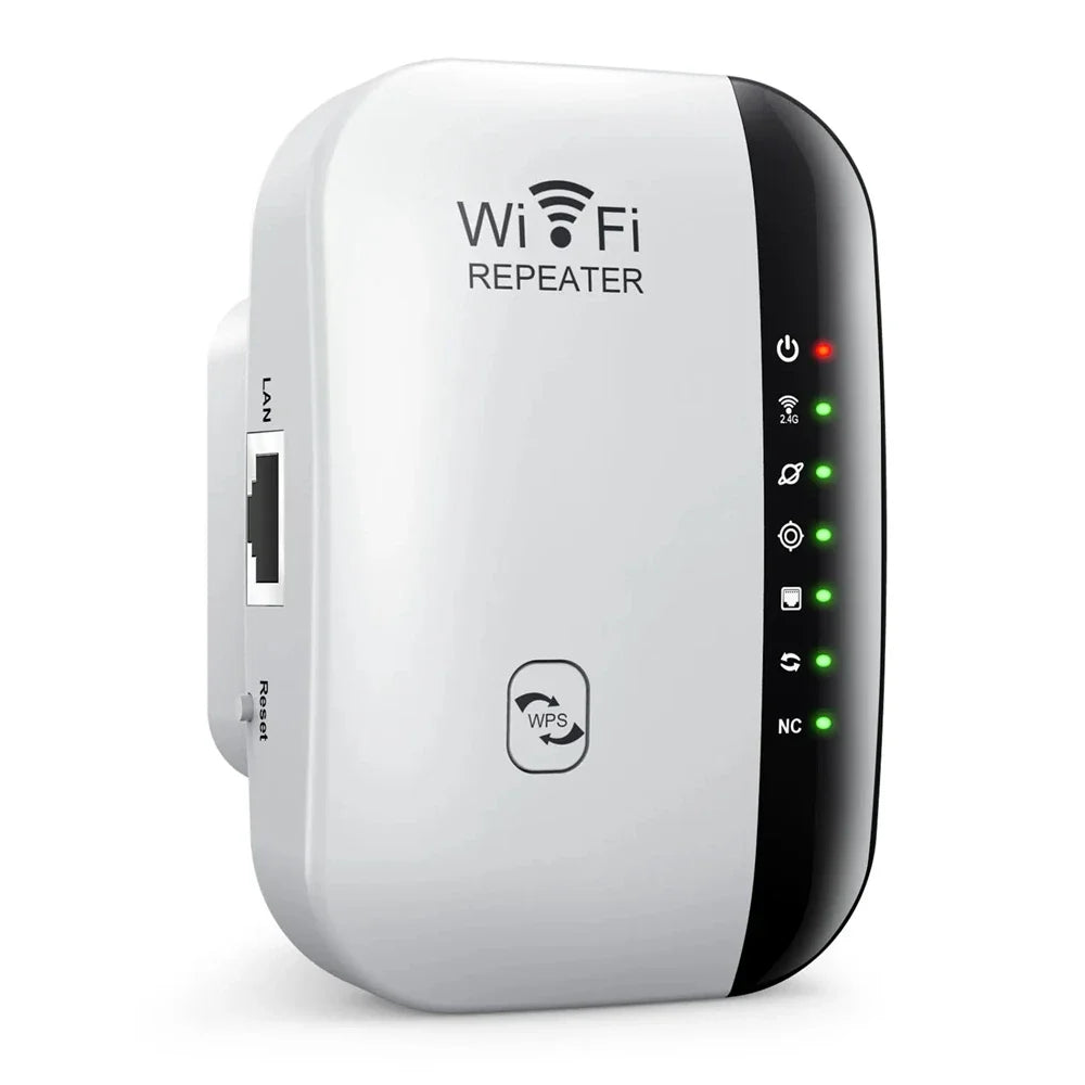 300Mbps WiFi Repeater & Range Extender – 2.4GHz 802.11N Signal Amplifier for Home
