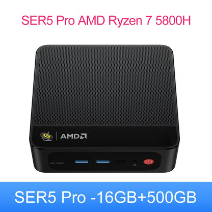 Beelink SER5 Max Mini PC – AMD Ryzen 7 6800U/7735HS, DDR5, WiFi 6, 2.5G LAN