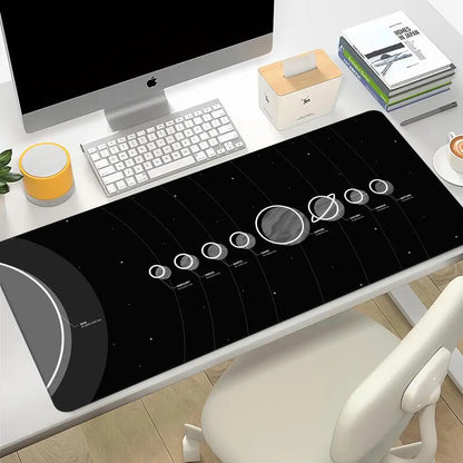 Universe Space Solar System XXL Gaming Mouse Pad – Rubber Deskmat, Multiple Sizes