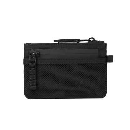RFID Blocking Nylon Card Holder with Carabiner & Coin Purse