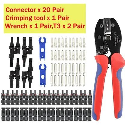 Solar Panel Connector Kit 1000V 30A – PV MC4 Connectors 2.5/4/6mm²