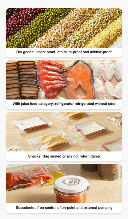 Xiaomi MIJIA Vacuum Sealer Machine 70kPa – Dry/Moist Modes, 10 Bags