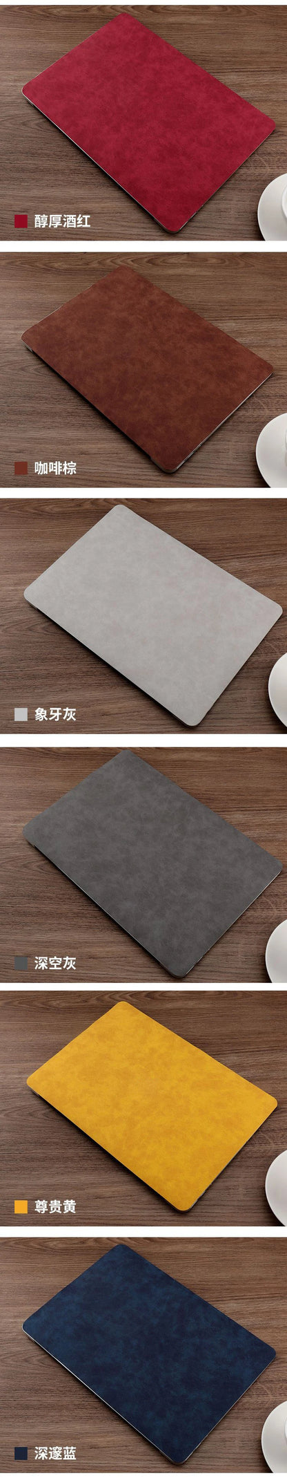 Anti-Scratch Waterproof Laptop Skin for MacBook Air 13 M1/M2, Pro 14/16 2021–2023 – PU Protector Film