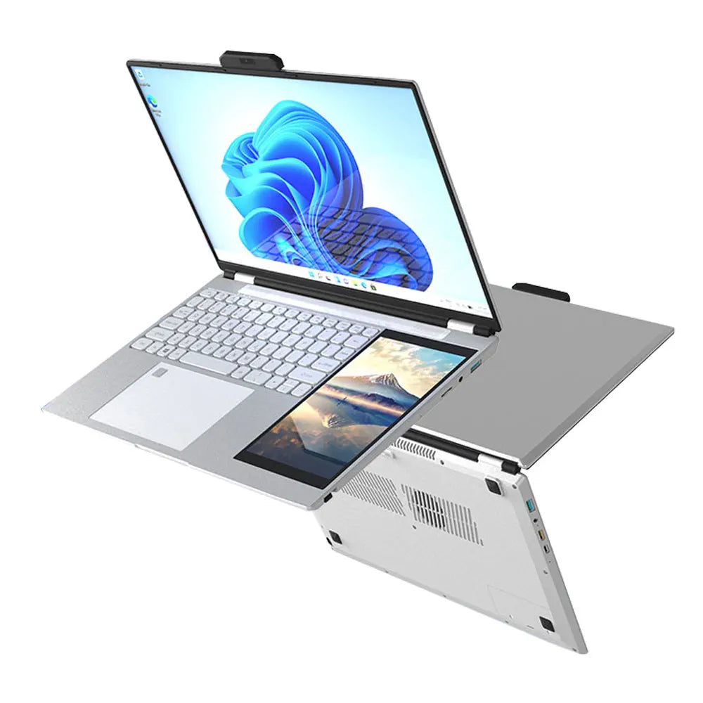 CRELANDER 15.6" Ultraslim Laptop – Intel N100, 16/32GB DDR4, up to 2TB SSD, RGB Backlit, Windows 11