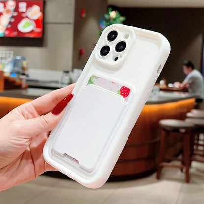 Card Slot Bag Holder Case for Xiaomi Redmi Note 12 11 10 12s 11s 10s Pro 12C 13C 4G Cover for Redmi Note 13 Pro Plus 5G Cases