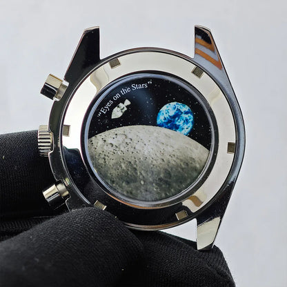 39.7mm Men's Watch Case for VK63 Movement – Metal Case with 20mm Strap Fit & Watch Box
