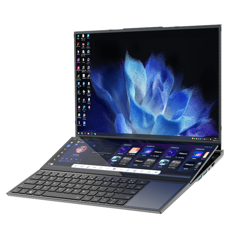 BYONE Dual Screen Gaming Laptop — Intel 10th Gen, Up to 64GB DDR4, Up to 4TB SSD, Windows 11, Touch Display