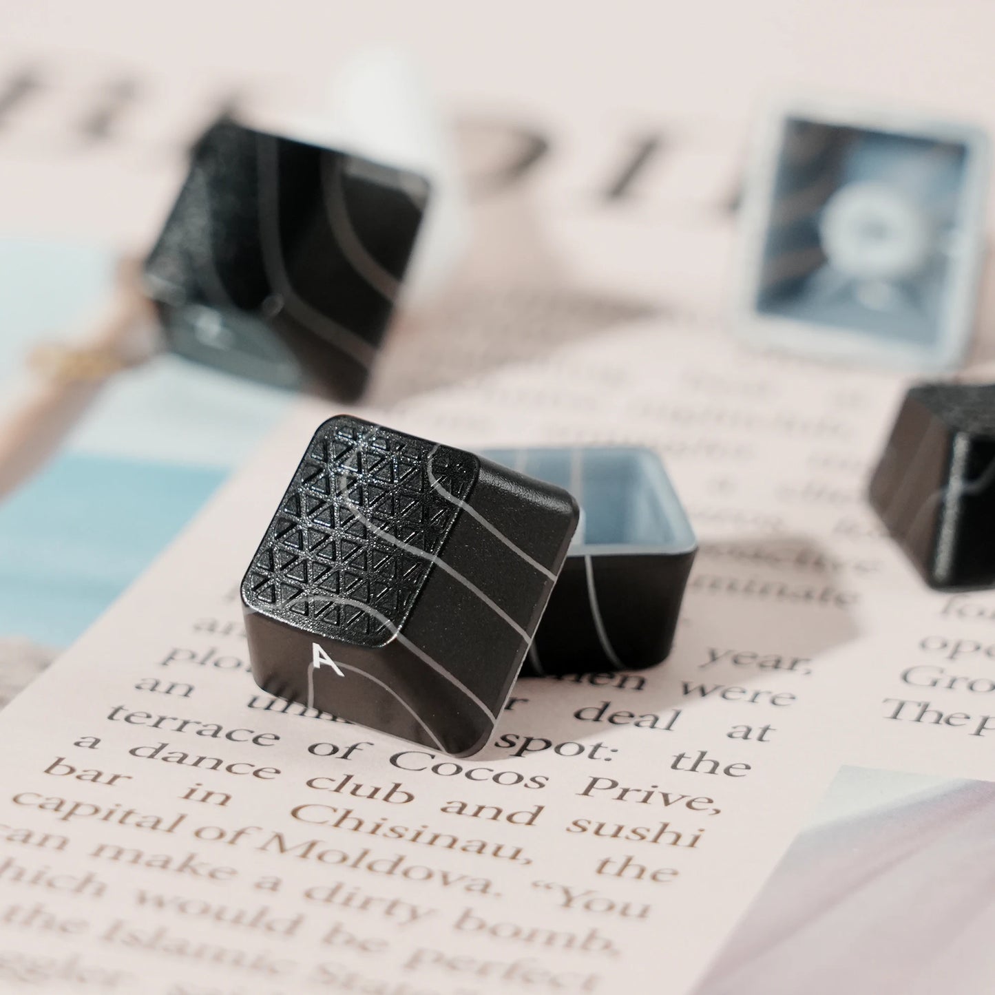 XVX Topographic Keycaps 118 Keys – OEM Profile, Shine-Through, IMD-Tech, Side Print