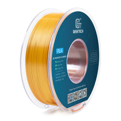 Geeetech Tri-Color Silk PLA Filament 1.75mm – 1KG Spool, Vacuum Packed