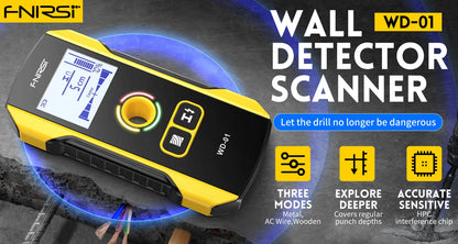 FNIRSI Wall Scanner – Metal Detector for AC Cables, Wires & Wood Studs
