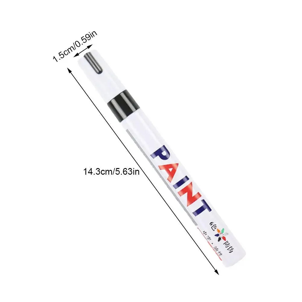 White Tyre Paint Pen Set | Waterproof Oil-Based Quick Dry Permanent Marker for Car Tyres (3pcs)