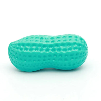 Peanut Squeaky Dog Chew Toy | TPR Teeth Cleaning Interactive Pet Toy