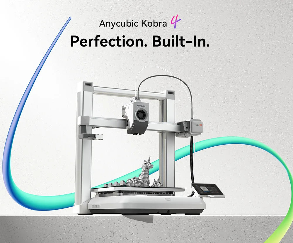ANYCUBIC Kobra 4 Combo 3D Printer – 8-Color, 600mm/s, ACE 2 Pro
