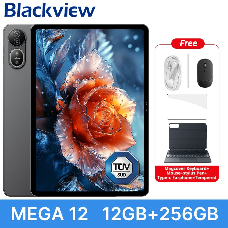 Blackview MEGA 12 5G Tablet – Dimensity 7200, 12.2" 2.4K 120Hz, IP69K, 50MP, 10000mAh