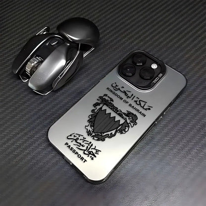 Bahrain Passport iPhone case by R.E.D. Shopping, matte protective cover with anti-fall features for mobile phones.