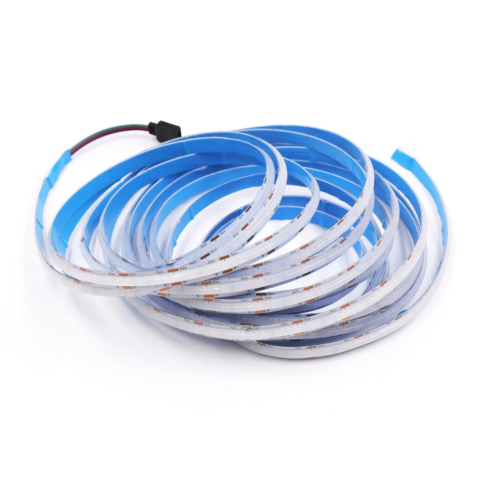 WiFi Bluetooth RGB COB LED Strip Light – 576 LEDs, 24/44 Key Remote, Flexible Tape Kit