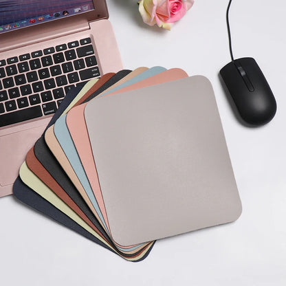 Gootrades Leather Mouse Pad – Anti-Slip, Smooth Fabric, 8 Colors (Office & Gaming)