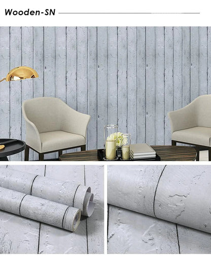 Self-Adhesive Waterproof Wood Effect Wallpaper Roll – PVC Vinyl
