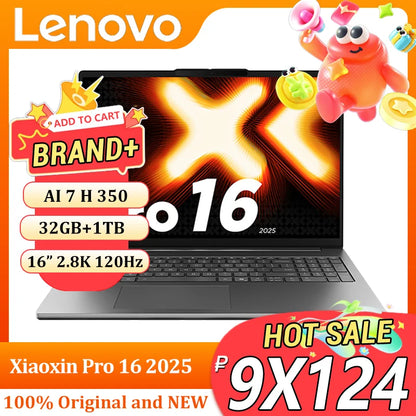 Lenovo Xiaoxin Pro16 2025 – AMD AI 7 H 350, 32GB DDR5, 1TB SSD, 16" 2.8K OLED 120Hz, Wi-Fi 7