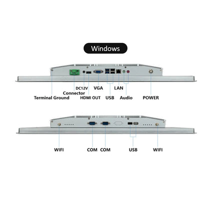 15-23.8 inch industrial touch screen panel PC with IP65 aluminum enclosure, embedded all-in-one computer by R.E.D. Shopping