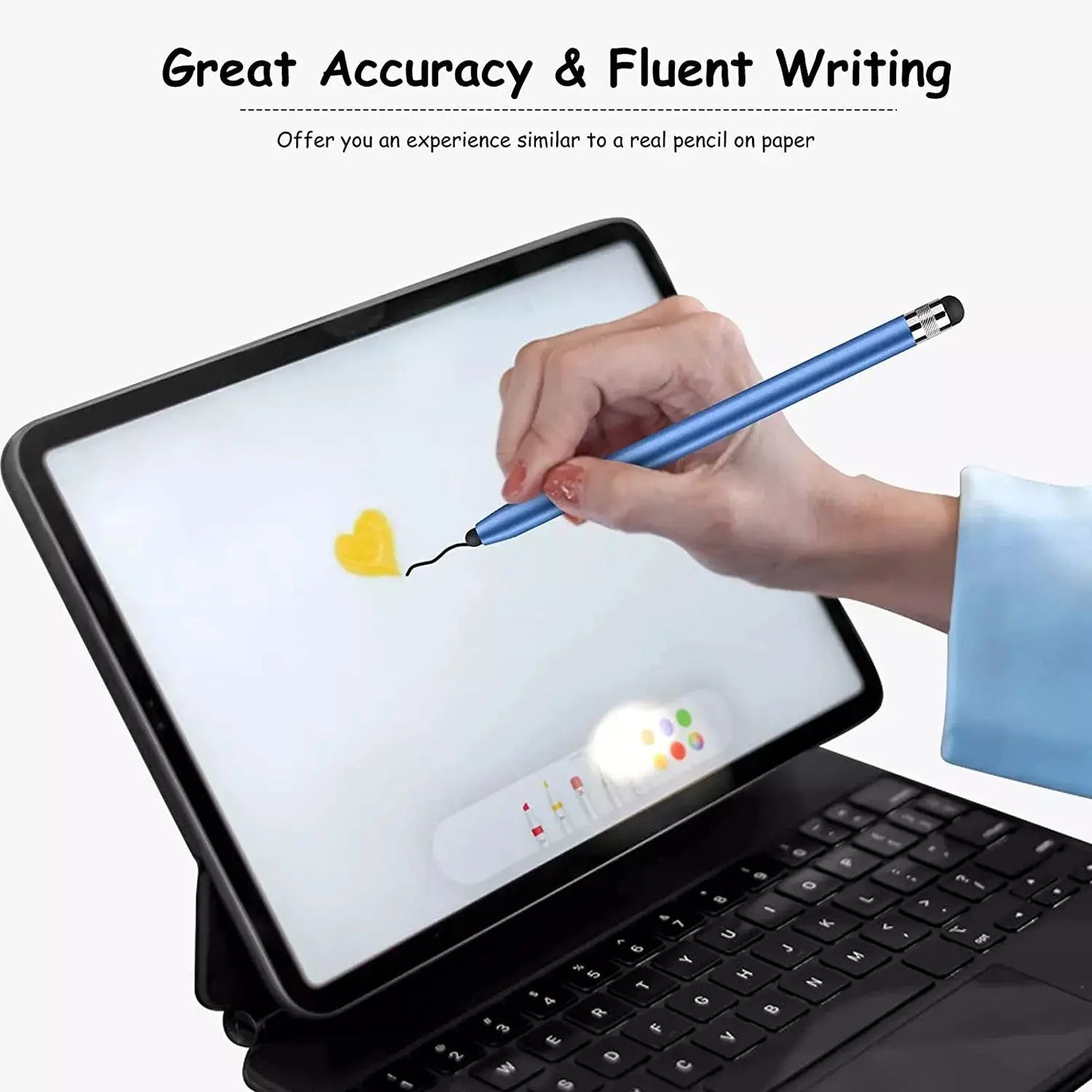 Universal Capacitive Stylus Pen – Dual Silicone Head for iPad, Android, Samsung, Huawei