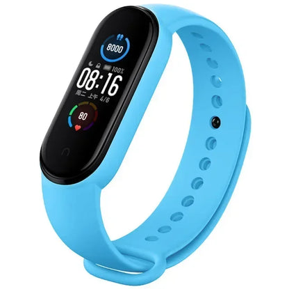 Silicone Watch Strap for Xiaomi Mi Band 3 4 5 6 7 | 24 Colors