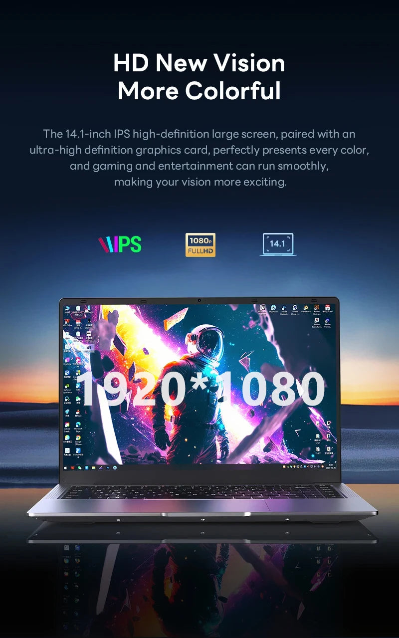 2026 Portable Laptop – Intel Core i7 8650U, 12GB RAM, up to 2TB SSD, Windows 11