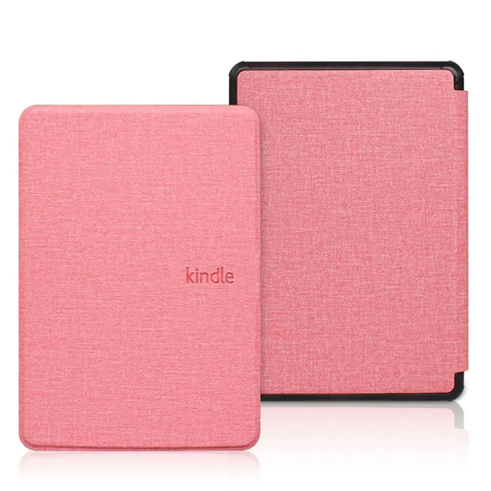 Protective shell cover for all-new Kindle 2022 11th Gen e-reader with built-in light, black smart case designed by R.E.D. Shopping.