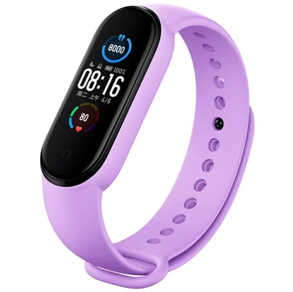 Silicone Watch Strap for Xiaomi Mi Band 3 4 5 6 7 | 24 Colors