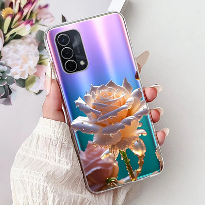 Luxury Painted Soft Silicone Case for Oppo A74 5G – Shockproof Back Cover