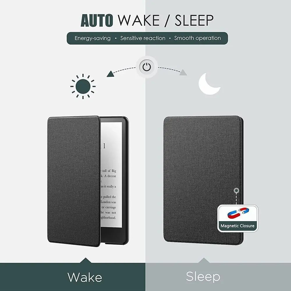 Protective shell cover for all-new Kindle 11th Gen with built-in light, R.E.D. Shopping e-reader sleeve and smart case.