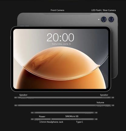 Teclast T65 Tablet – 13.4" 2K 120Hz, Unisoc T7280, 26GB RAM, 8000mAh, 4G LTE, Android 16
