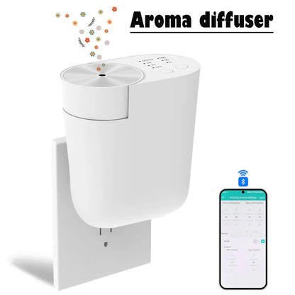 PDQ Plug-In Waterless Aroma Diffuser – Bluetooth Essential Oil Scent Machine