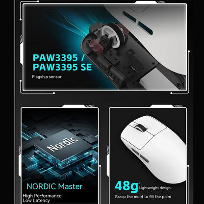 VXE Dragonfly R1 Pro Wireless Gaming Mouse – PAW3395, 2KHz, Nordic 52840, BT5.4
