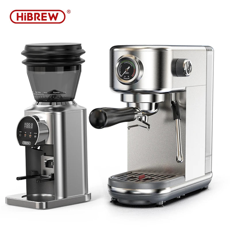 HiBREW H10B Fully Automatic Coffee Machine | Bean-to-Cup | Built-in Grinder | EU 220V