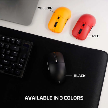 FANTECH KANATAS WG9S wireless gaming mouse with PIXART 3311 sensor, 12000 DPI, macro buttons, black ergonomic design.