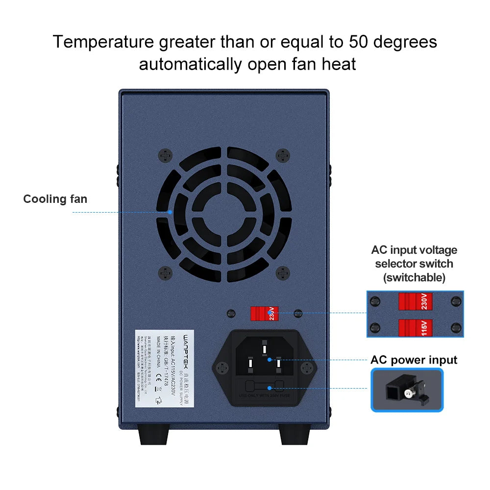 Wanptek Adjustable DC Lab Bench Power Supply