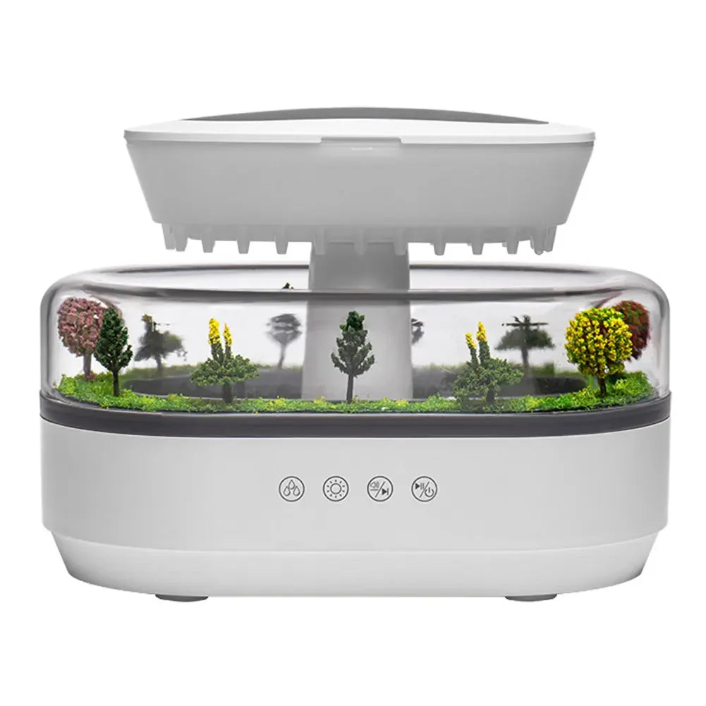 Water Drip Air Humidifier & Aroma Diffuser | 7-Color Night Light | Essential Oil | Home & Office | EU Plug