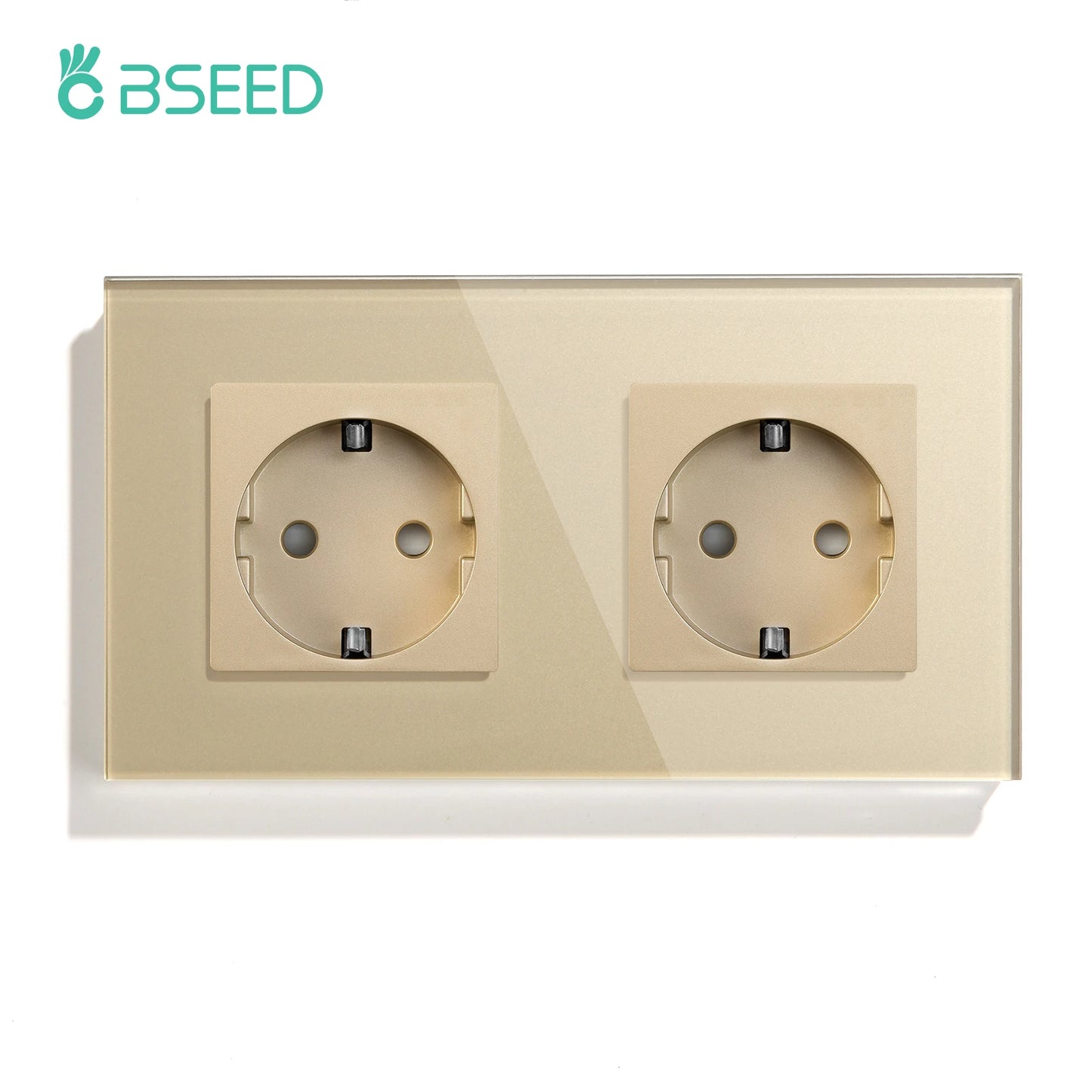 BSEED EU Wall Socket with USB-C Charging Port – Glass Panel 16A