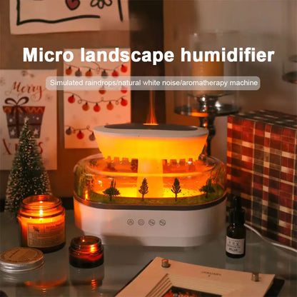 Water Drip Air Humidifier & Aroma Diffuser | 7-Color Night Light | Essential Oil | Home & Office | EU Plug