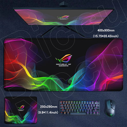 Riccu XXL Anime Gaming Mouse Pad — HD Print, Stitched Edges, Multiple Sizes