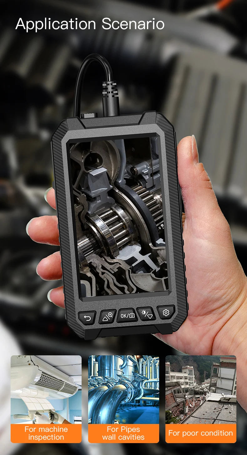 KERUI 1080P Industrial Endoscope Camera – 5" LCD, Dual/Triple Lens