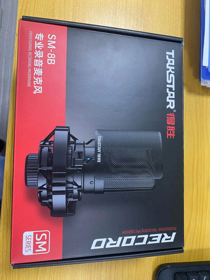 TAKSTAR SM-8B (2nd Gen) XLR Condenser Microphone – Studio Mic for Podcasting, Streaming & YouTube