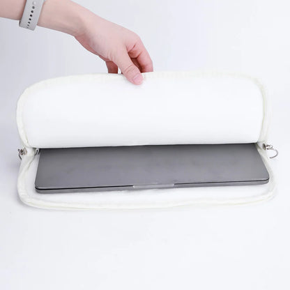 Coquette Floral Laptop Sleeve – 11"/13"/15", Cotton Liner, Carrying Case for Office