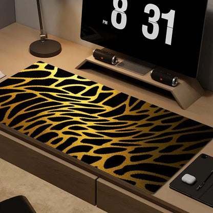 Leopard XXL Gaming Mouse Pad – Rubber Deskmat, Kawaii Anime Design, Multiple Sizes