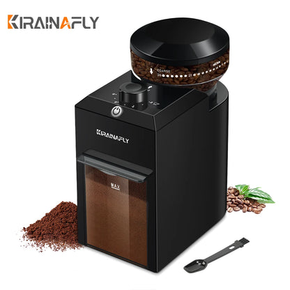 KIRAINAFLY Automatic Burr Mill Coffee Grinder 200W | 28 Grind Settings