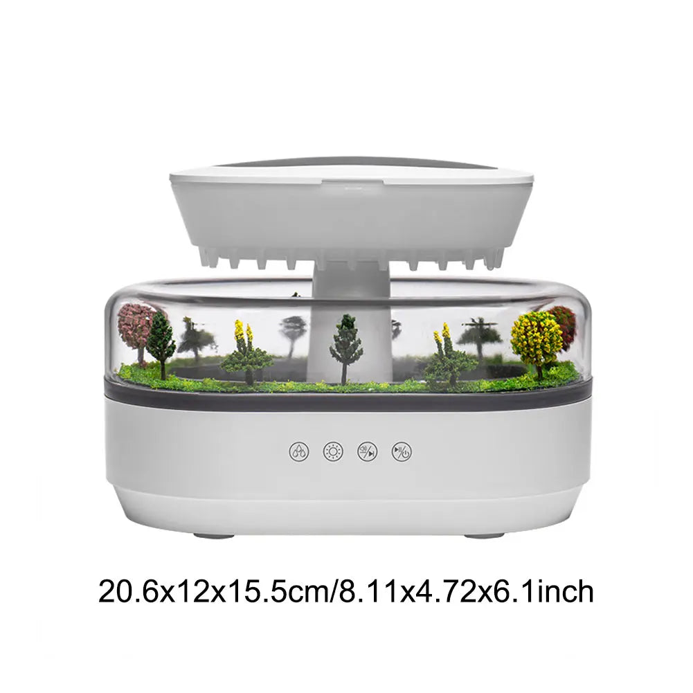 Water Drip Air Humidifier & Aroma Diffuser | 7-Color Night Light | Essential Oil | Home & Office | EU Plug
