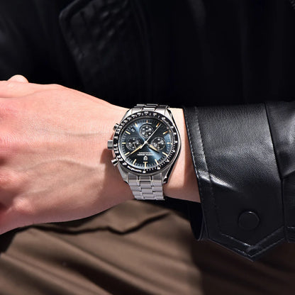 PAGANI DESIGN 1701 V5 Men's Luxury Quartz Chronograph Watch – AR Sapphire Glass, 100M Waterproof