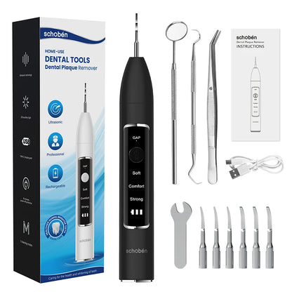 Schoben Ultrasonic Dental Scaler | Tartar & Plaque Remover | Electric Tooth Stone Cleaner